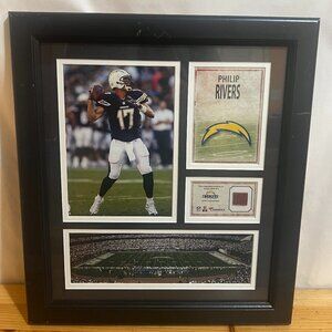 San Diego Chargers Philip Rivers Collectible Frame Used Good Condition
